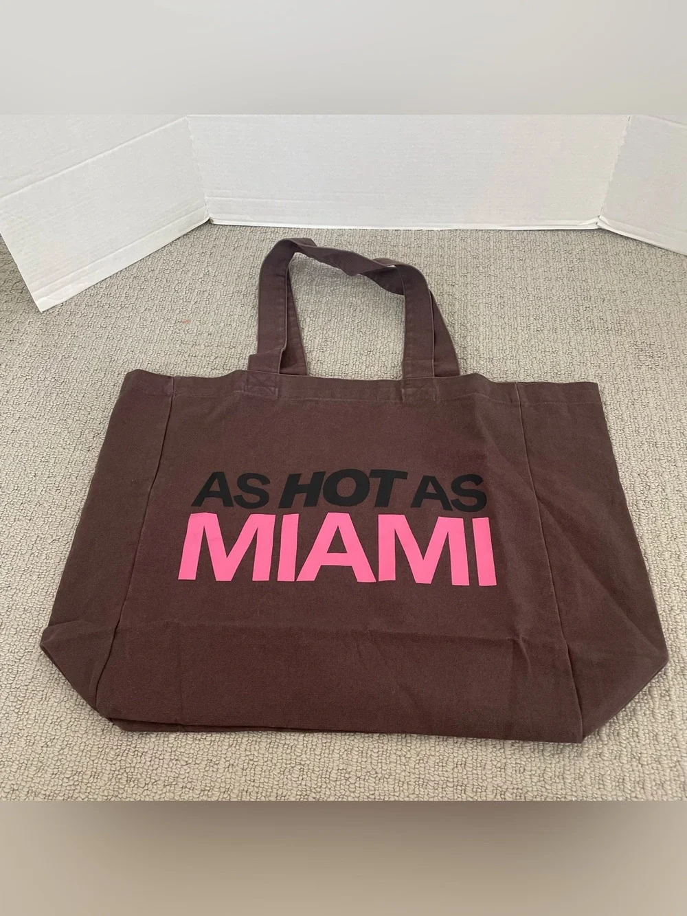 New bershka Miami large brown tote